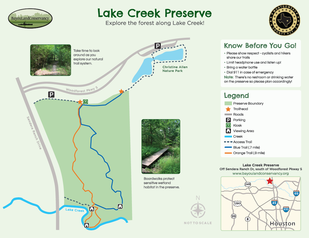 Recovered planning map for Lake Creek Preserve